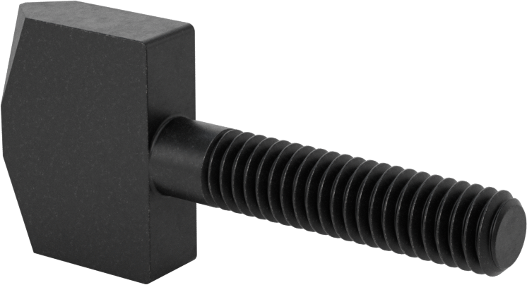 Mandallı Ayar Vidası, 5/16"-18 Diş Boyutu, 1-1/2" Uzunluk