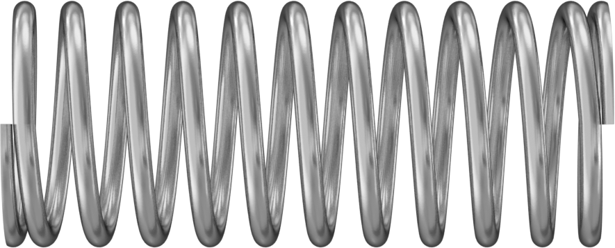 Hassas Sıkıştırma Yayları, 7/8" Uzunluk, 0.36" OD, 0.296" ID