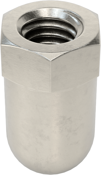 Yüksek Profilli Kapak Somunu, 3/8"-16 Diş Boyutu, 3/4" Diş Derinliği