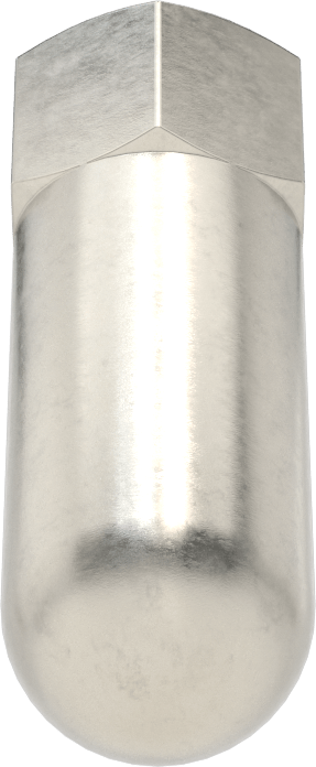 Yüksek Profilli Kapak Somunu, 1/2"-13 Diş Boyutu, 1-1/2" Diş Derinliği
