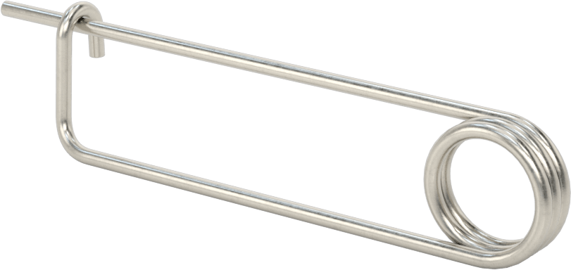 18-8 Paslanmaz Çelik Uzun Ömürlü Tel Çıtçıtlı Çatal Pim, 3/32" Tel Çapı, 2-1/2" Kullanılabilir Uzunluk