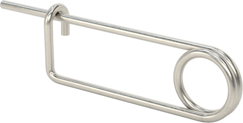18-8 Paslanmaz Çelik Uzun Ömürlü Tel Çıtçıtlı Çatal Pim, 1/8" Tel Çapı, 2" Kullanılabilir Uzunluk