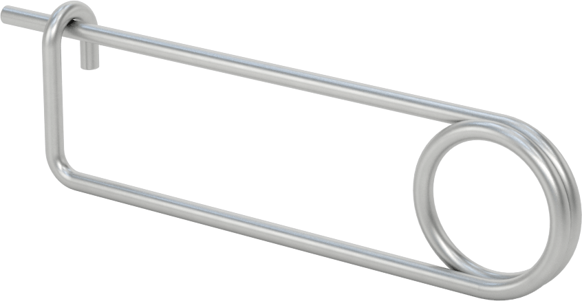 18-8 Paslanmaz Çelik Uzun Ömürlü Tel Çıtçıtlı Çatal Pim, 1/8" Tel Çapı, 2-3/4" Kullanılabilir Uzunluk