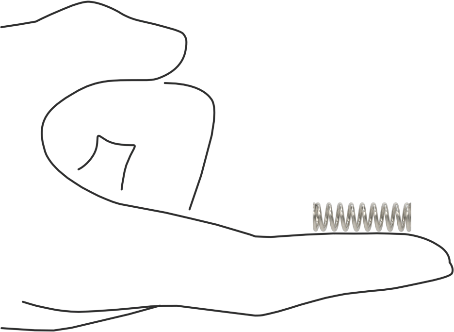 Korozyona Dayanıklı Hassas Sıkıştırma Yayı, 1" Uzunluk, 0.3" OD, 0.216" ID, 302 Paslanmaz Çelik