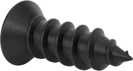 Siyah Oksit Çelik Phillips Düz Başlı Vidalar, Sac Metal için, Numara 8 Boyut, 1/2" Uzunluk, 0,262" Baş Çapı