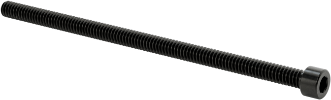 Siyah Oksit Alaşımlı Çelik Soket Başlı Vida, 0-80 Diş Boyutu, 1-1/4" Uzunluk