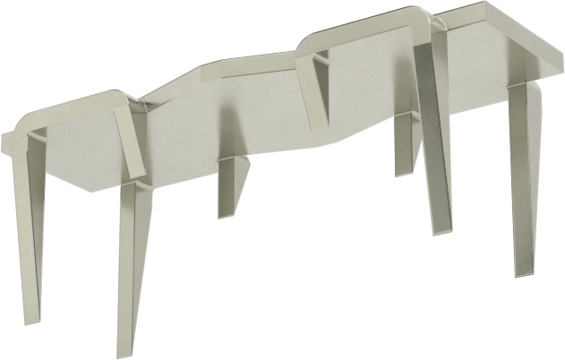 Çatal Uçlu Ahşap Birleştiriciler, 3/8" Genişlik, 1" Uzunluk
