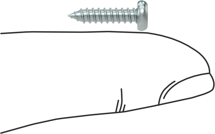 Çinko Kaplı Çelik Yivli Yuvarlak Başlı Vidalar, Sac Metal için, 4 Numara Boyut, 1/2" Uzunluk