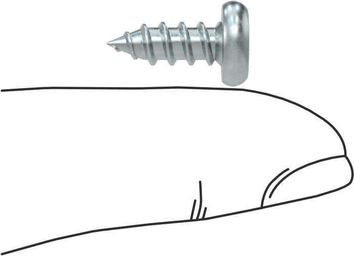 Çinko Kaplı Çelik Yivli Yuvarlak Başlı Vidalar, Sac Metal için, 10 Numaralı Boyut, 1/2" Uzunluk