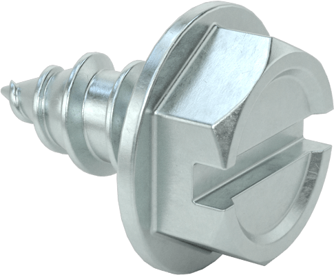 Çinko Kaplı Çelik Flanşlı Altıgen Başlı Vidalar, Sac Metal için, 10 Numaralı Boyut, 3/8" Uzunluk