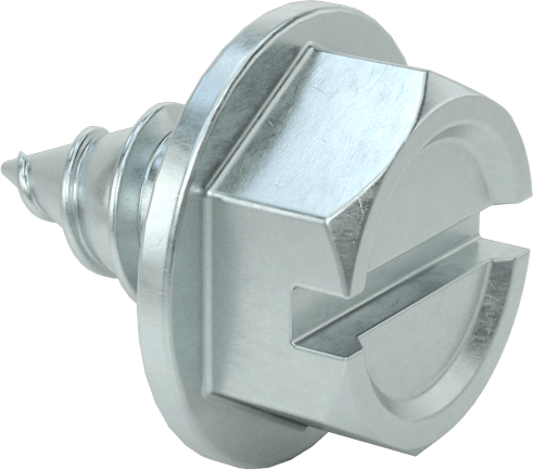 Çinko Kaplı Çelik Flanşlı Altıgen Başlı Vidalar, Sac Metal için, 5/16" Boyut, 1/2" Uzunluk