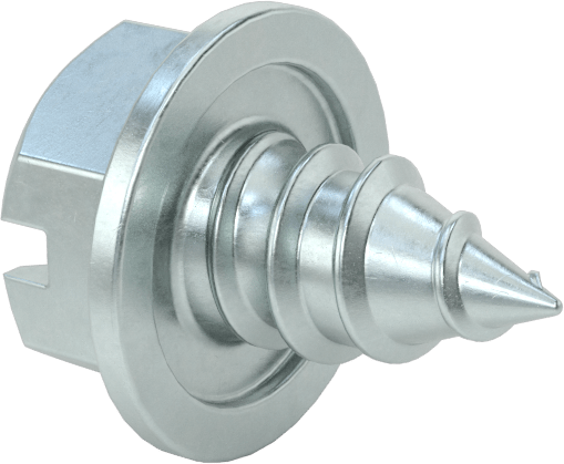 Çinko Kaplı Çelik Flanşlı Altıgen Başlı Vidalar, Sac Metal için, 5/16" Boyut, 1/2" Uzunluk