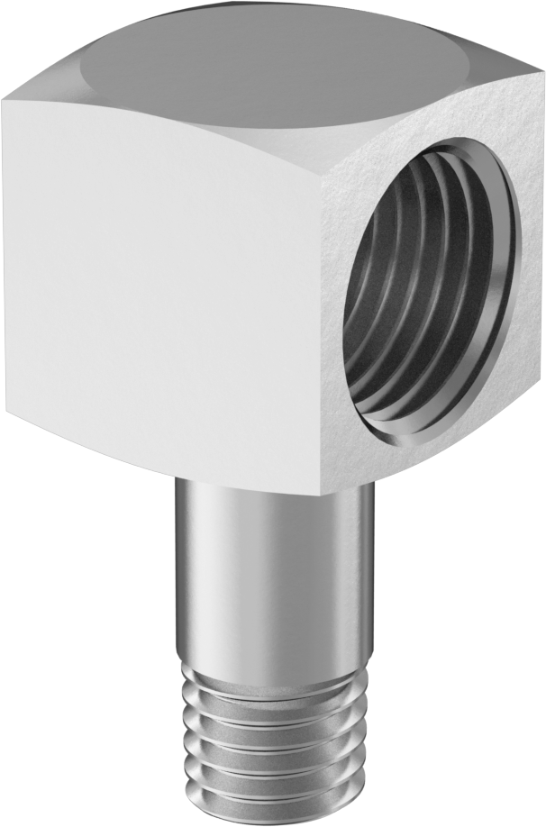 Gres Bağlantı Adaptörü, 90 Derece, 1/4"-28 SAE-LT Erkek x 1/8 NPTF Dişi, Çelik