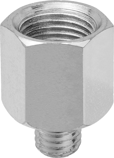 Gres Bağlantı Adaptörü, Düz, 1/4"-28 SAE-LT Erkek x 1/8 NPTF Dişi, Çelik