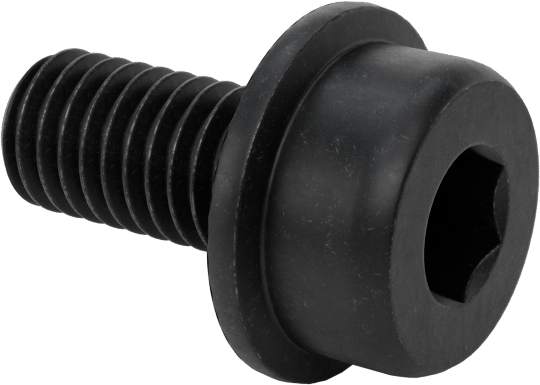 Tırtıklı Flanşlı Soket Başlı Vida, M5 x 0,8 mm Diş, 10 mm Uzunluk
