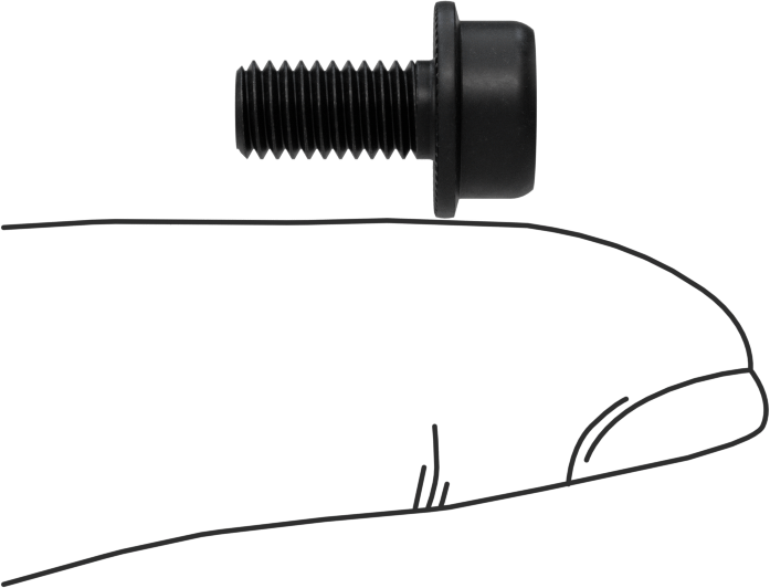 Tırtıklı Flanşlı Soket Başlı Vida, M5 x 0,8 mm Diş, 10 mm Uzunluk