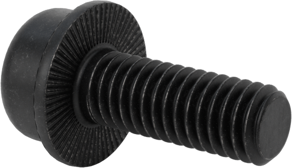 Tırtıklı Flanşlı Soket Başlı Vida, M6 x 1 mm Diş, 16 mm Uzunluk