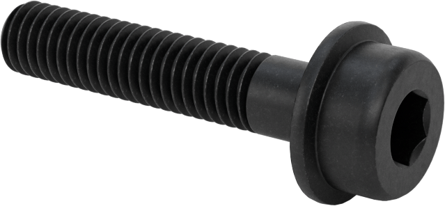 Tırtıklı Flanşlı Soket Başlı Vida, M6 x 1 mm Diş, 30 mm Uzunluk