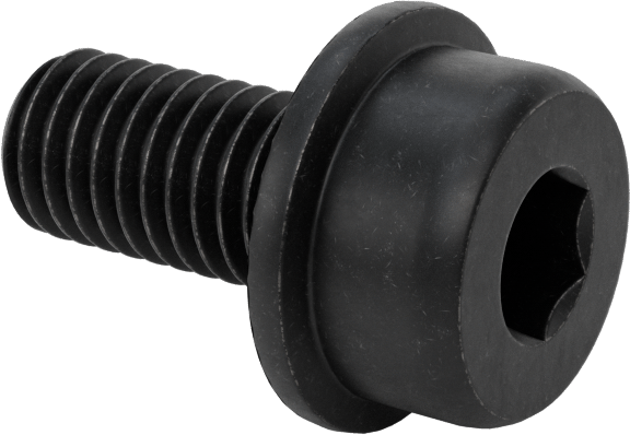 Tırtıklı Flanşlı Soket Başlı Vida, M8 x 1,25 mm Diş, 16 mm Uzunluk