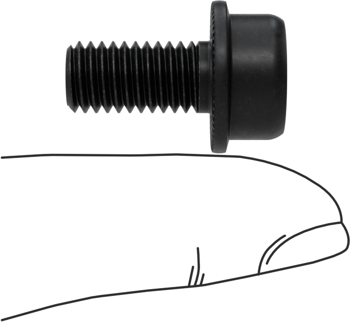 Tırtıklı Flanşlı Soket Başlı Vida, M8 x 1,25 mm Diş, 16 mm Uzunluk