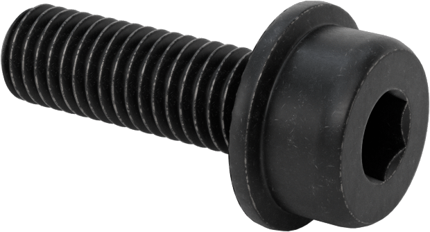 Tırtıklı Flanşlı Soket Başlı Vida, M8 x 1,25 mm Diş, 25 mm Uzunluk