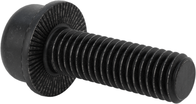 Tırtıklı Flanşlı Soket Başlı Vida, M8 x 1,25 mm Diş, 25 mm Uzunluk