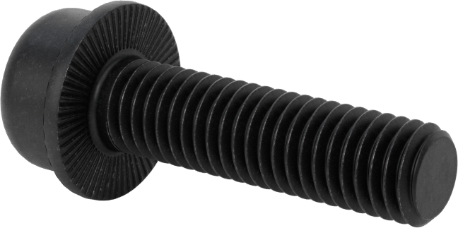 Tırtıklı Flanşlı Soket Başlı Vida, M8 x 1,25 mm Diş, 30 mm Uzunluk