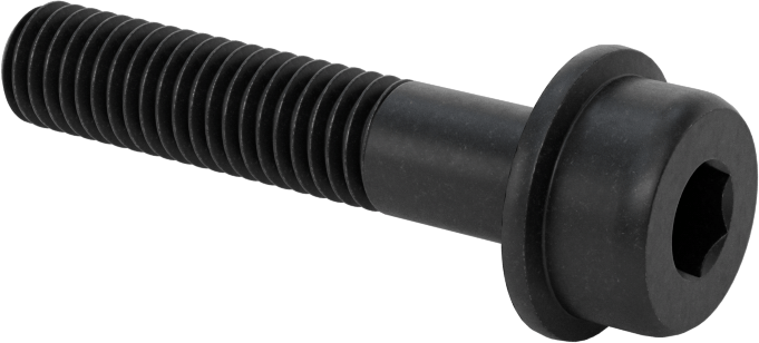 Tırtıklı Flanşlı Soket Başlı Vida, M8 x 1,25 mm Diş, 40 mm Uzunluk