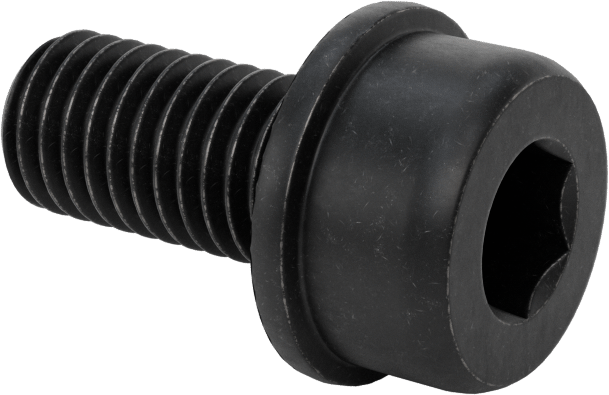 Tırtıklı Flanşlı Soket Başlı Vida, M10 x 1,5 mm Diş, 20 mm Uzunluk