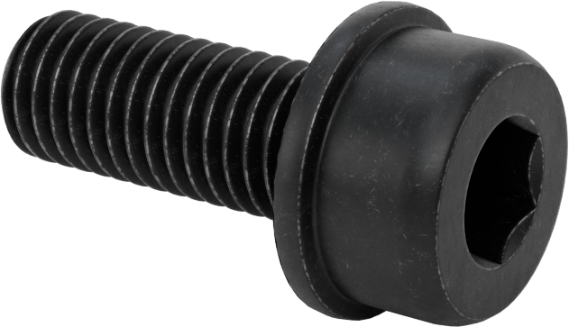 Tırtıklı Flanşlı Soket Başlı Vida, M10 x 1,5 mm Diş, 25 mm Uzunluk