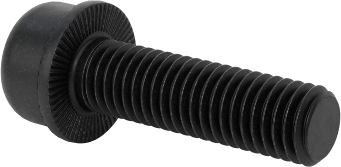 Tırtıklı Flanşlı Soket Başlı Vida, M10 x 1,5 mm Diş, 35 mm Uzunluk