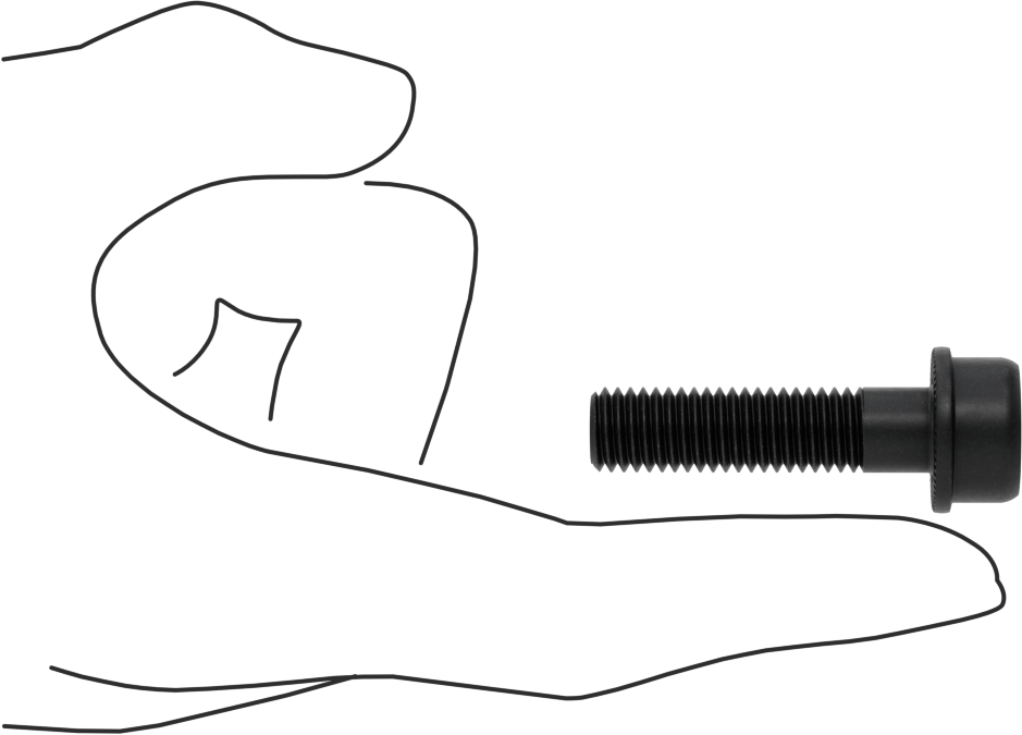 Tırtıklı Flanşlı Soket Başlı Vida, M10 x 1,5 mm Diş, 40 mm Uzunluk