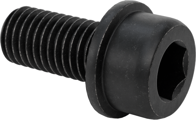 Tırtıklı Flanşlı Soket Başlı Vida, M12 x 1,75 mm Diş, 25 mm Uzunluk