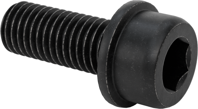 Tırtıklı Flanşlı Soket Başlı Vida, M12 x 1,75 mm Diş, 30 mm Uzunluk
