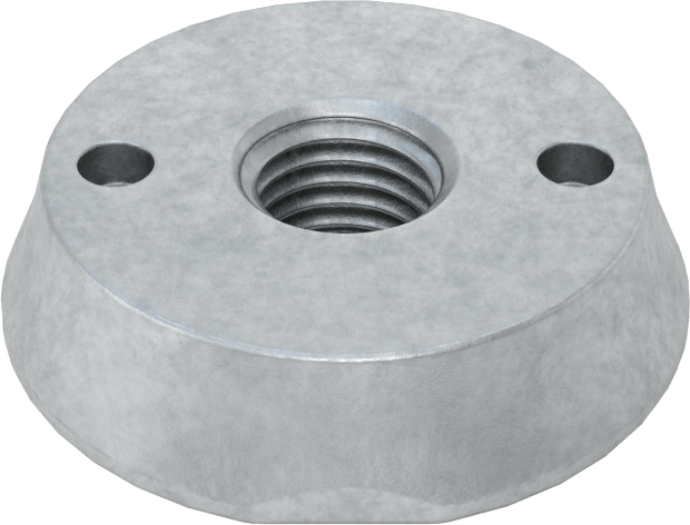 Delikli Anahtar Tahrikli Sabotaj Korumalı Somun, M8 x 1,25 mm Diş Boyutu