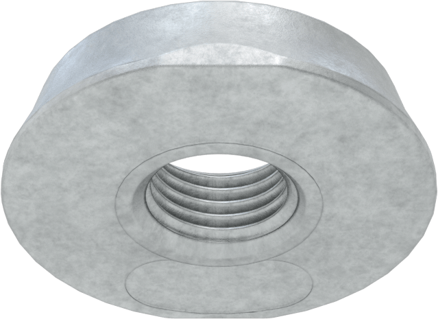 Delikli Anahtar Tahrikli Sabotaj Korumalı Somun, M10 x 1,5 mm Diş Boyutu