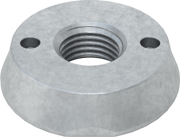 Delikli Anahtar Tahrikli Sabotaj Korumalı Somun, M10 x 1,5 mm Diş Boyutu