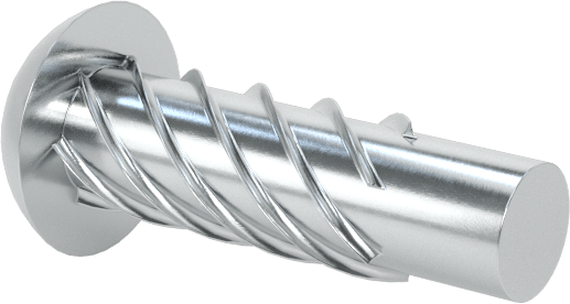 Çinko Kaplı Çelik Vida Çivileri, Metal için, Plastik ve Kontrplak, 00 Boyut, 3/16" Uzunluk