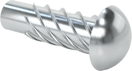 Çinko Kaplı Çelik Vida Çivileri, Metal için, Plastik ve Kontrplak, 00 Boyut, 3/16" Uzunluk