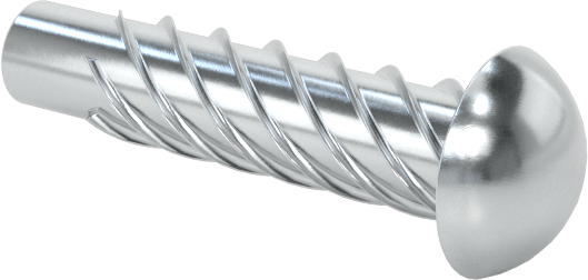 Çinko Kaplı Çelik Vida Çivileri, Metal için, Plastik ve Kontrplak, 00 Boyut, 1/4" Uzunluk