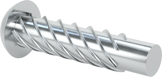 Çinko Kaplı Çelik Vida Çivileri, Metal için, Plastik ve Kontrplak, 00 Boyut, 1/4" Uzunluk