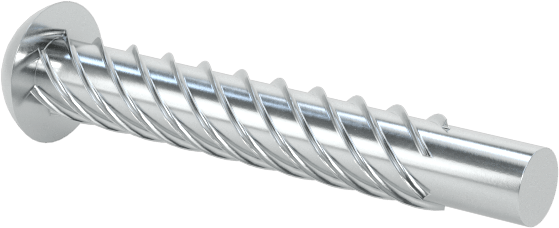 Çinko Kaplı Çelik Vida Çivileri, Metal için, Plastik ve Kontrplak, 00 Boyut, 3/8" Uzunluk