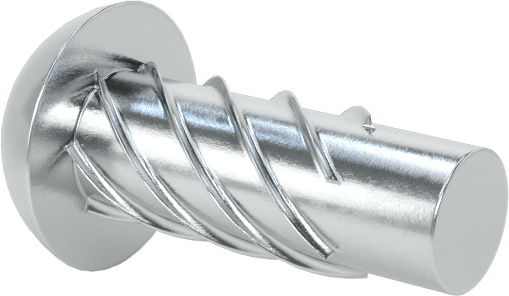 Çinko Kaplı Çelik Vida Çivileri, Metal için, Plastik ve Kontrplak, Boyut 0, 3/16" Uzunluk