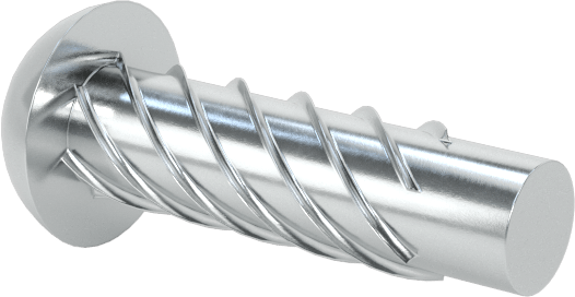 Çinko Kaplı Çelik Vida Çivileri, Metal için, Plastik ve Kontrplak, Boyut 0, 1/4" Uzunluk