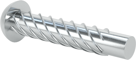 Çinko Kaplı Çelik Vida Çivileri, Metal için, Plastik ve Kontrplak, Boyut 0, 3/8" Uzunluk