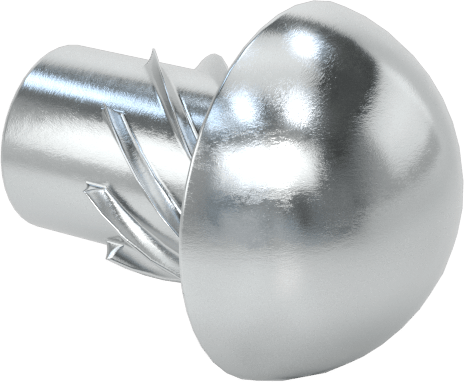 Çinko Kaplı Çelik Vida Çivileri, Metal için, Plastik ve Kontrplak, 2 Numaralı, 1/8" Uzunluk
