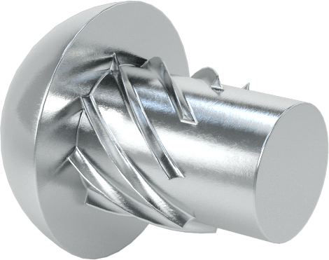 Çinko Kaplı Çelik Vida Çivileri, Metal için, Plastik ve Kontrplak, 2 Numaralı, 1/8" Uzunluk