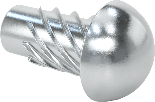 Çinko Kaplı Çelik Vida Çivileri, Metal için, Plastik ve Kontrplak, 2 Numaralı, 3/16" Uzunluk