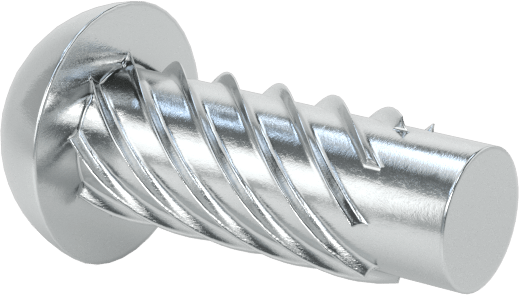Çinko Kaplı Çelik Vida Çivileri, Metal için, Plastik ve Kontrplak, 2 Numaralı, 1/4" Uzunluk