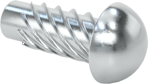 Çinko Kaplı Çelik Vida Çivileri, Metal için, Plastik ve Kontrplak, 2 Numaralı, 1/4" Uzunluk